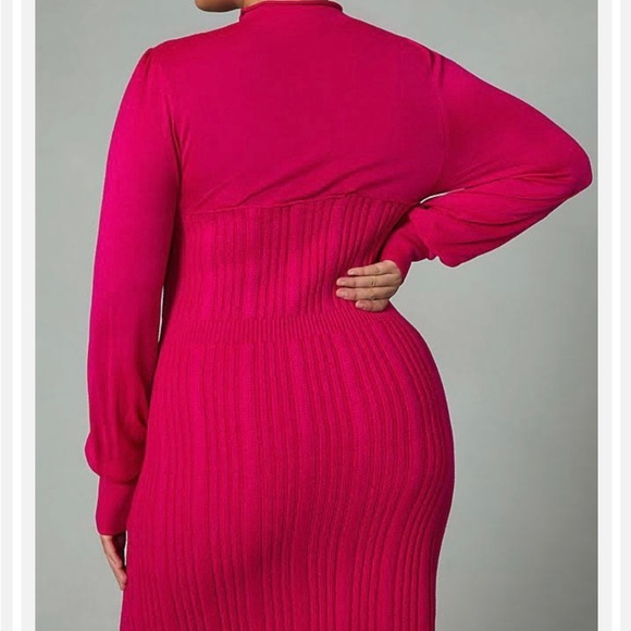 Anthropologie Pink/Rose Sweat Dress Size Small NWT - Picture 7 of 10